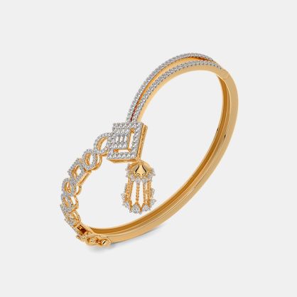 The Gilded Whishpers Oval Bangle