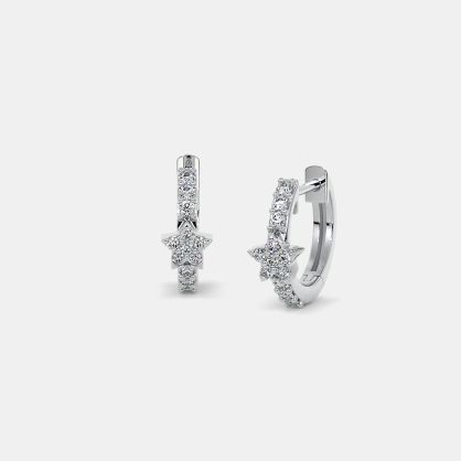 The Darcy Star Huggie Earrings