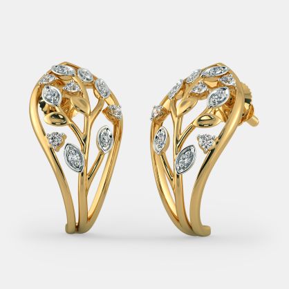 The Wisdom Leaves J Hoop Earrings
