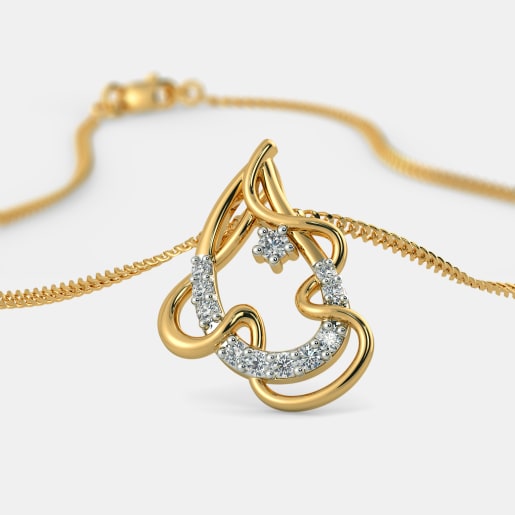 Buy 10 Gold Pendants Online Bluestone Com India S 1 Online Jewellery Brand