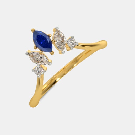 Blue Blue sapphire Gold ring Bluestone Square stone ring dainty sapphire ring something blue small sapphire blue Bridesmaid