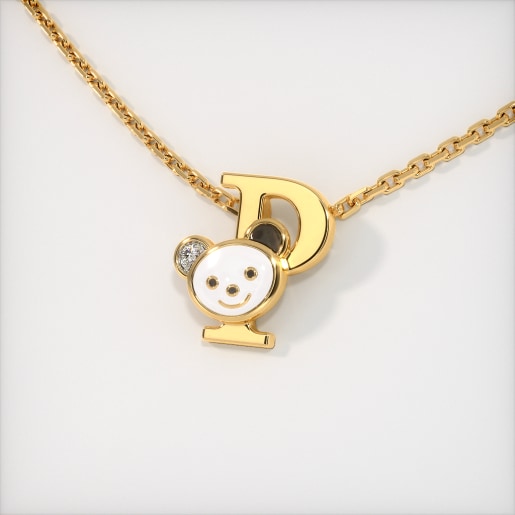 The P for Panda Necklace for Kids
