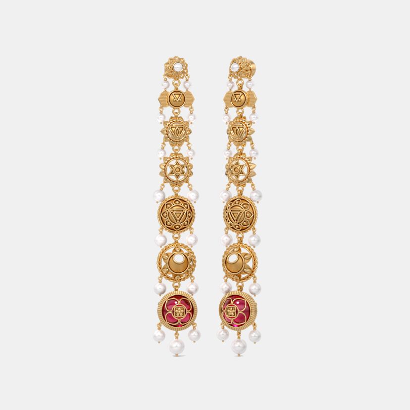The Chakras Shoulder Duster Earrings - image 1