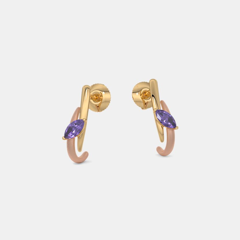 The Seren Marquise J Hoop Earrings - image 5