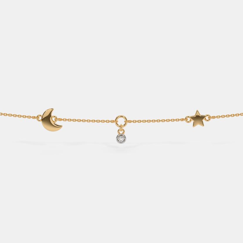 The Aurore Anklet - Angle View 1