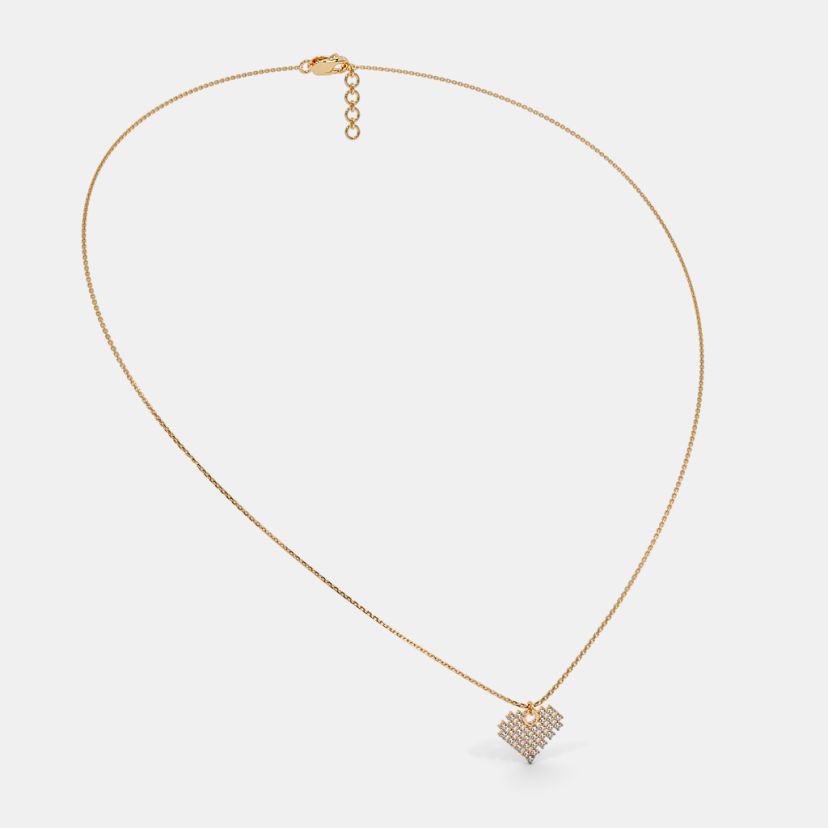 The Pixelated Hearts Pendant Necklace - image 6
