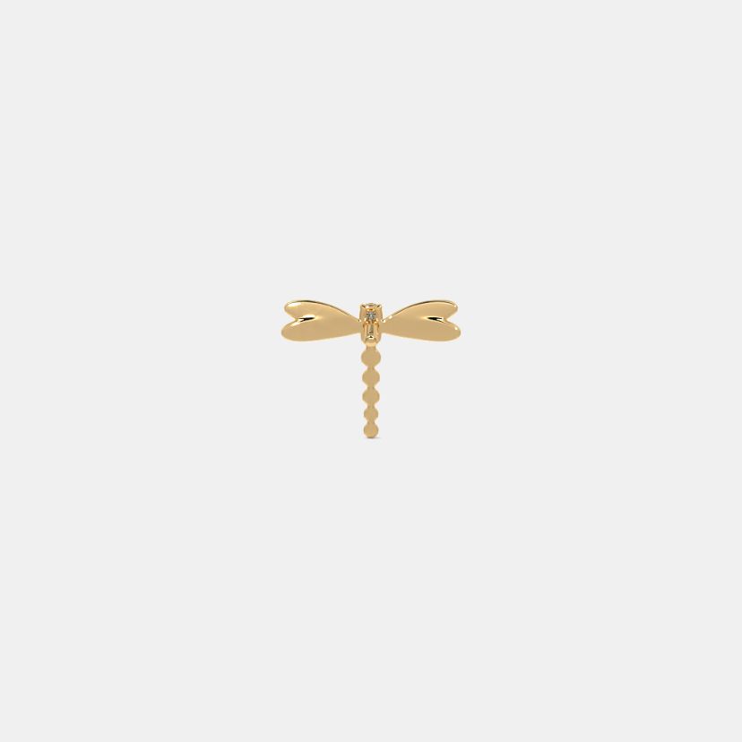 The Dragonfly Multi Pierced Stud Earrings - image 8