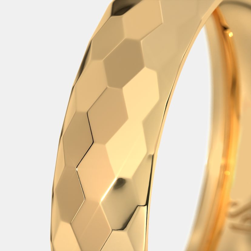 The Hilious Textured Band Ring For Him - image 4