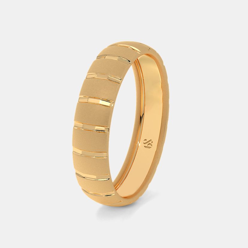 The Oralie Textured Band Ring For Him - image 1