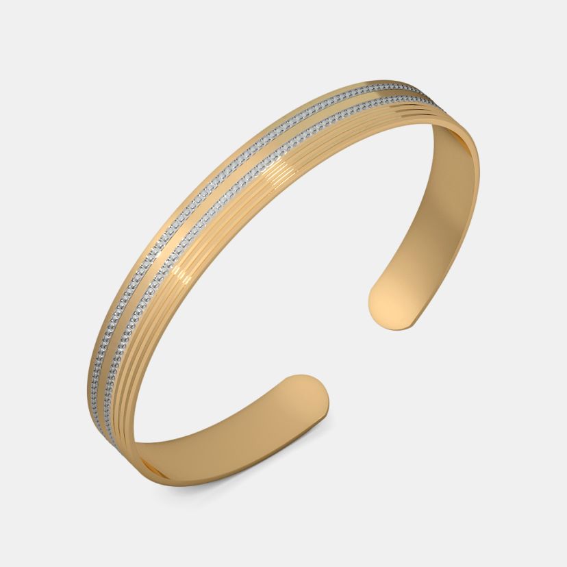 Buy Men's Gold Bangles Designs Online India's #1