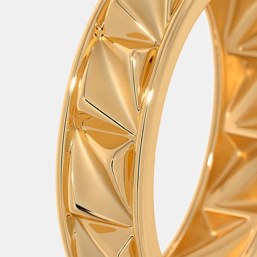 The Facet Peak Band Ring For Him - image 4