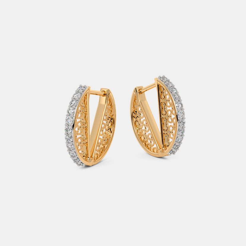 The Hidden Lace Huggie Earrings - image 5