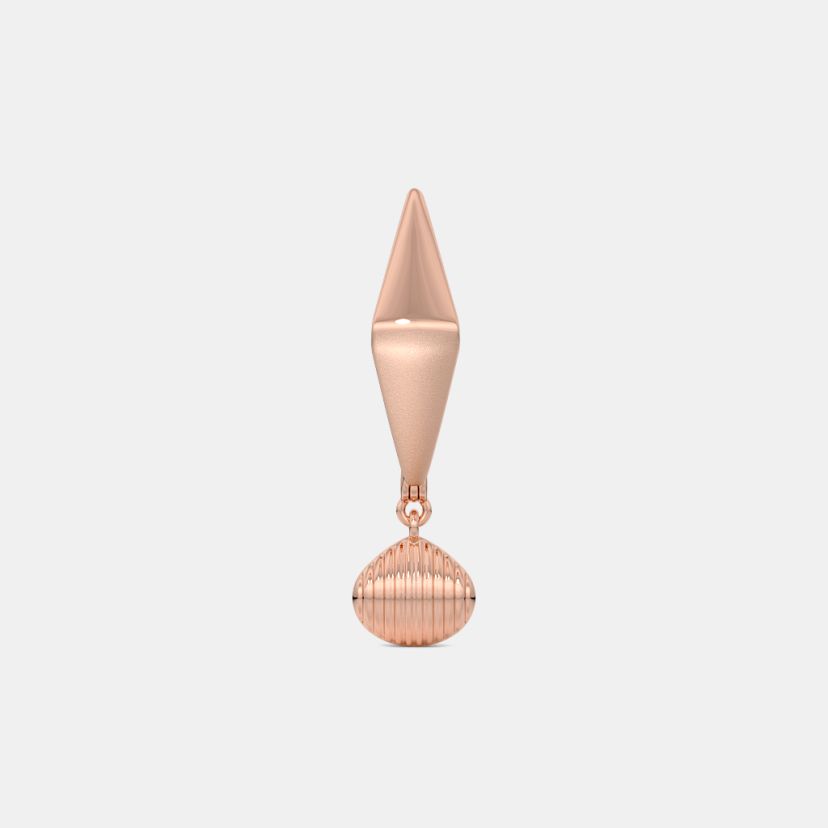 The Stamp Drop Huggie Earrings - image 6