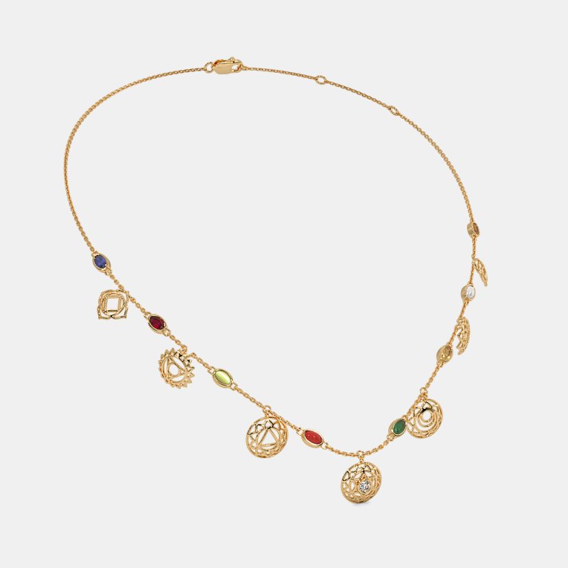The Saptara Navaratna Station Necklace - image 6