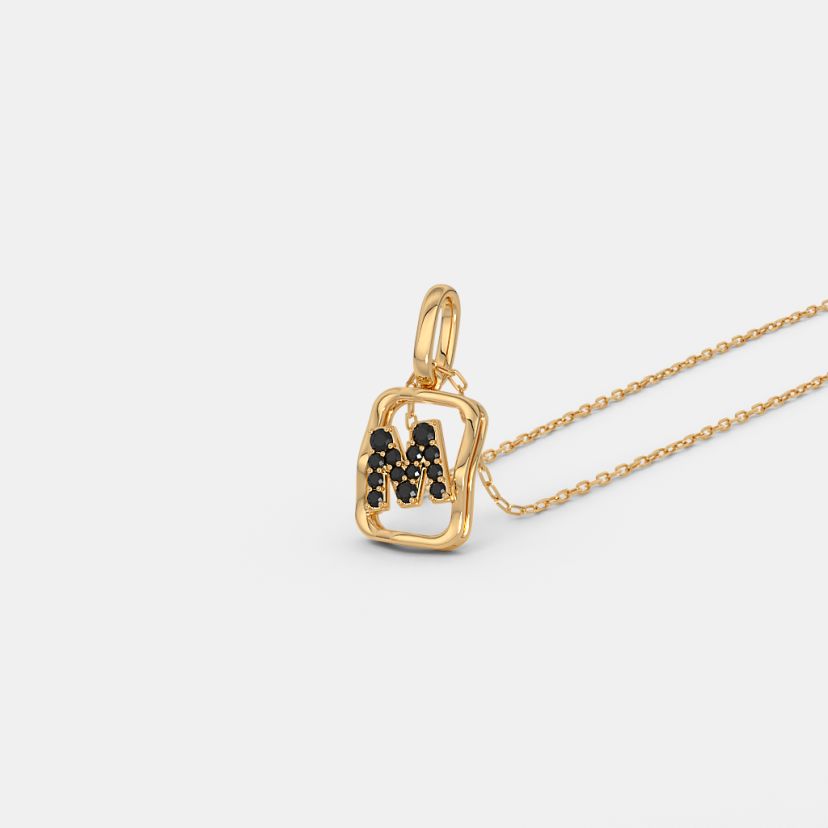 The Lettera M Initial Pendant - image 1
