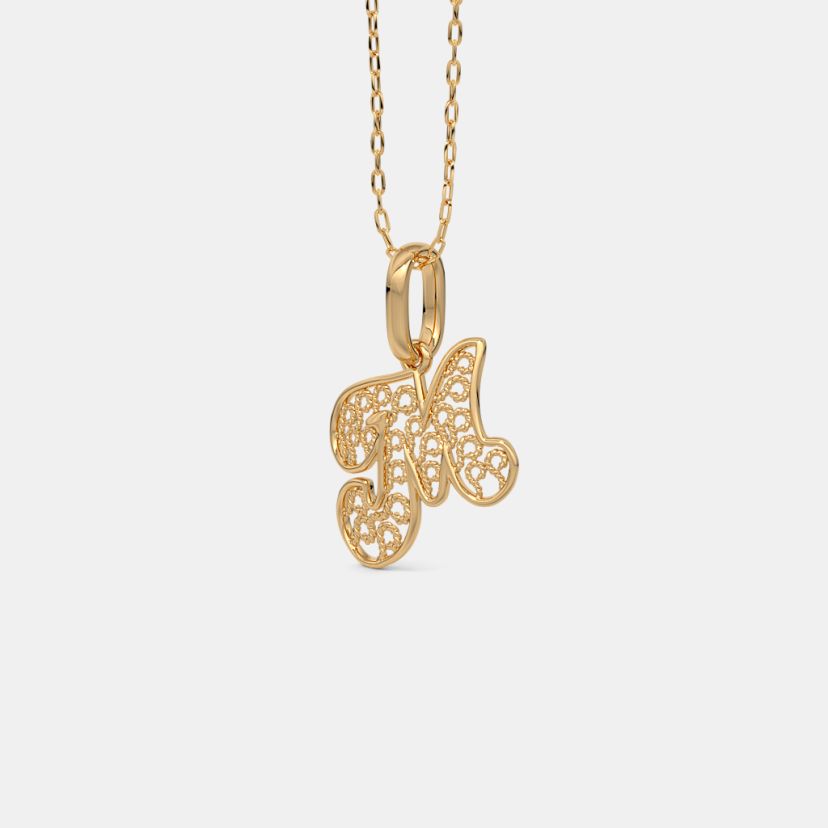 The Monara M Initial Pendant - image 4