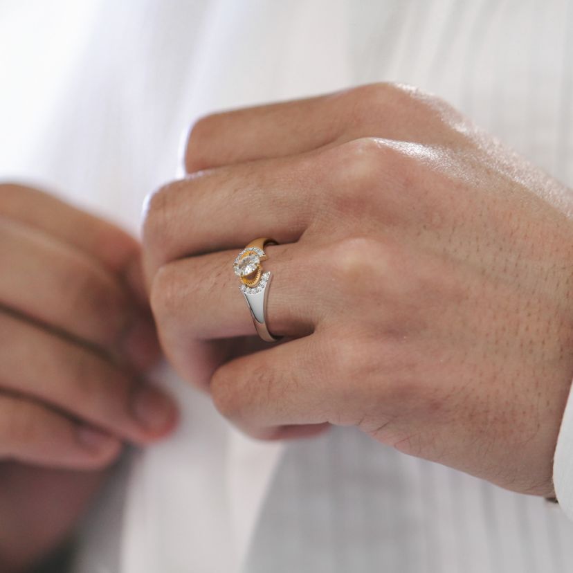 The Fusionis Solitaire Ring For Him - image 3