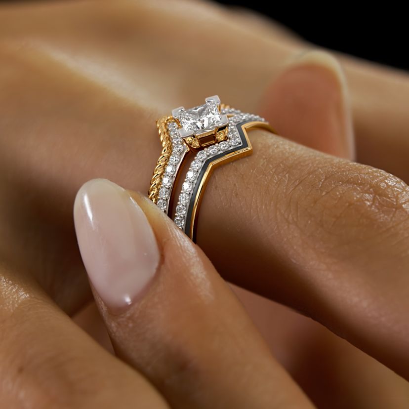 The Honoria Bridal Ring Set - image 6