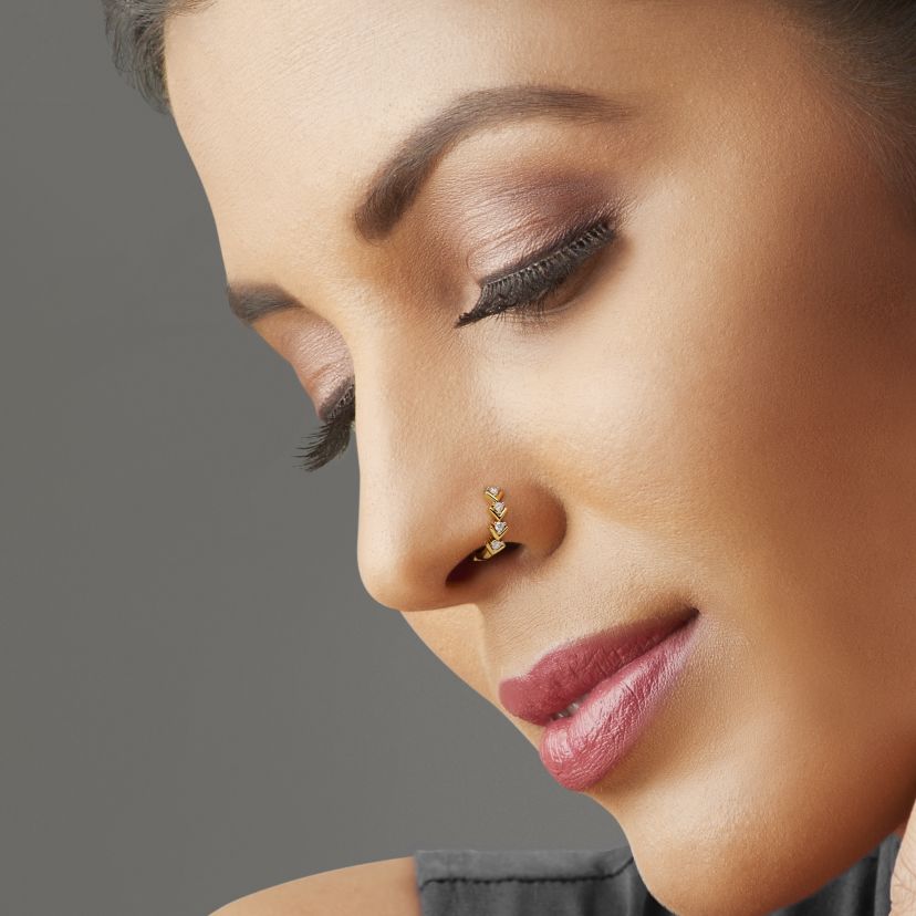 The Blooming Dale Nose Ring - Back View