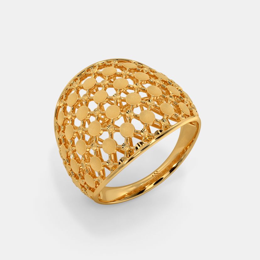 Contemporary Satin Finish 22k Gold Ring – Andaaz Jewelers-gemektower.com.vn