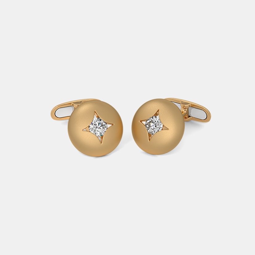 The Ethereal Horizon Solitaire Cufflinks - image 1