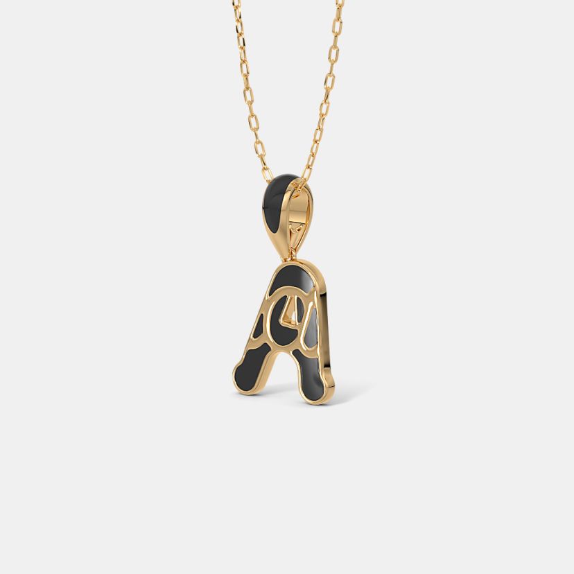The Aurline A Initial Pendant For Him - image 4