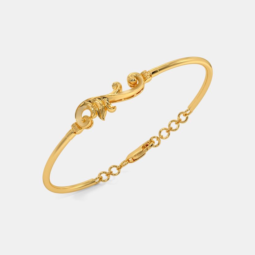 Buy 100 Plain Gold Bangles Designs Online BlueStone India s 1 Online Jewellery Brand