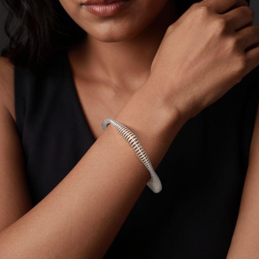 The Trinora Geometric Bangle - image 2