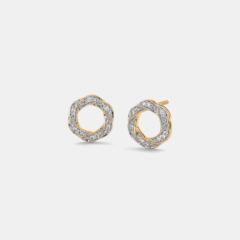 to Grams Gold Earrings Online at BlueStone