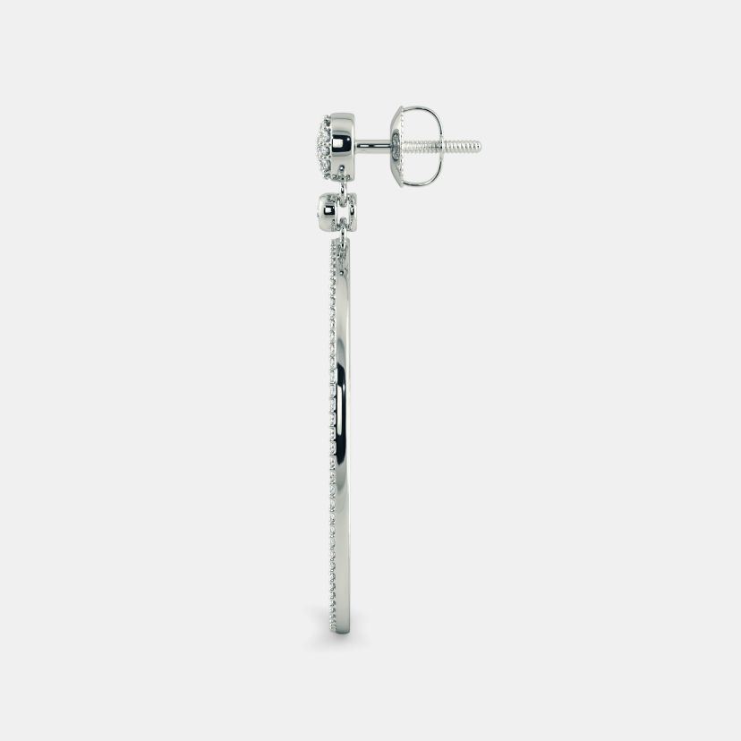 The Meridian Halo Drop Earrings - image 4