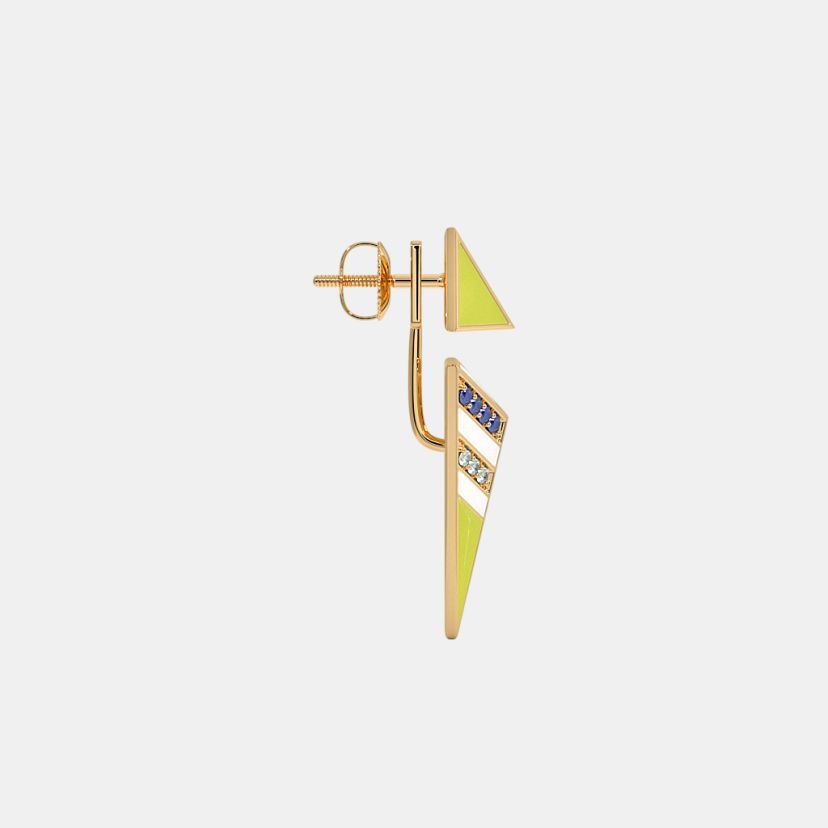 The Triadic Front Back Earrings - image 8