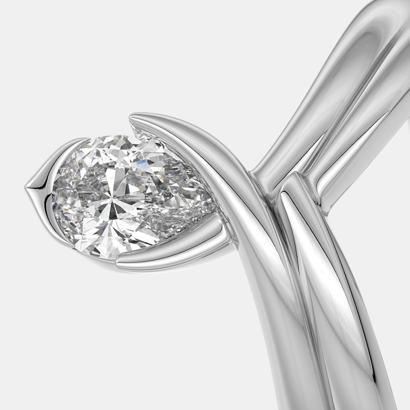 The Peartop Solitaire Ring - image 5