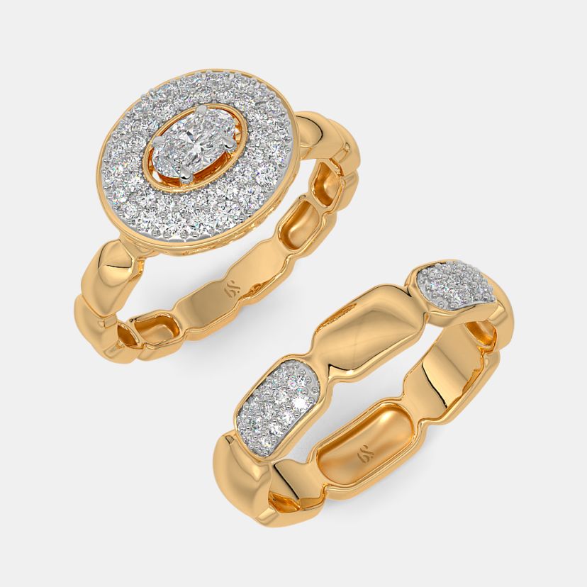 The Rocher Bridal Ring Set - image 7