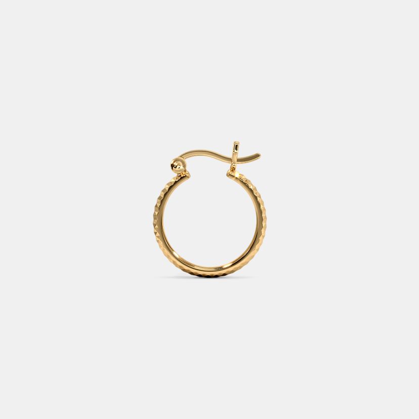 The Tesni Textured Hoop Earrings - image 5