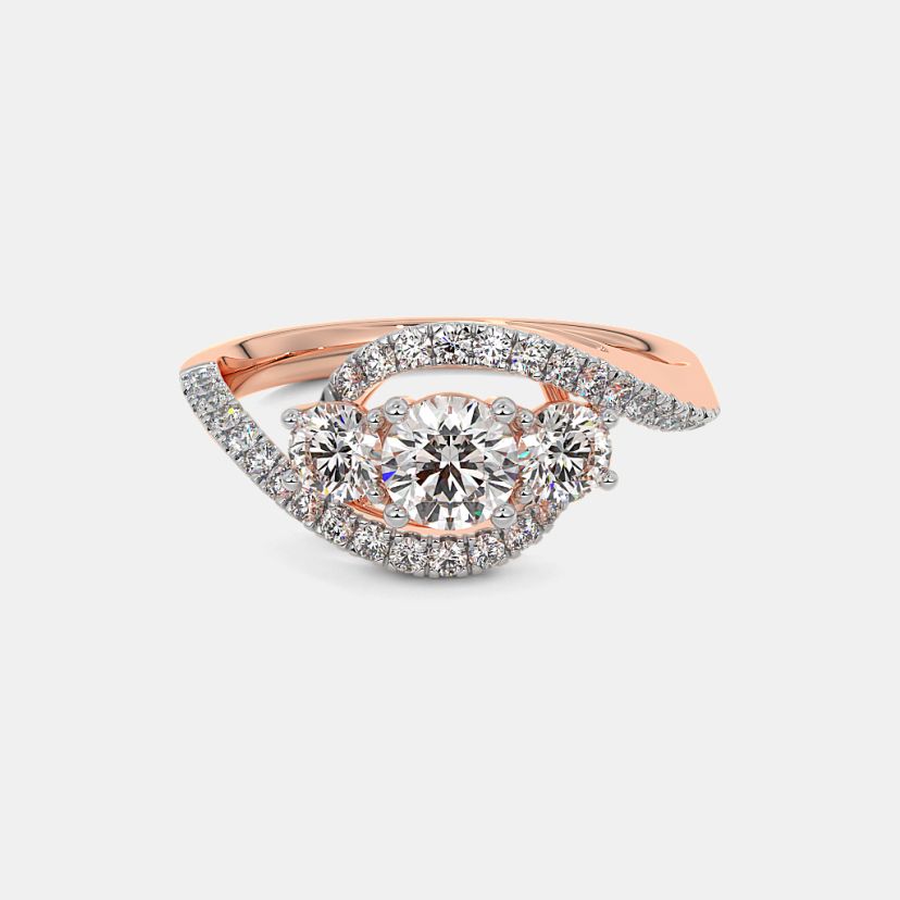The Amilie Three Stone Ring - image 7