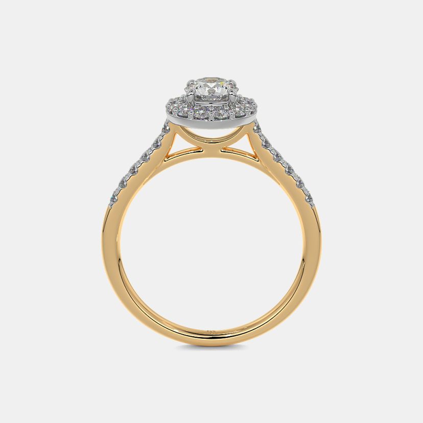 The Adriane Halo Solitaire Ring - image 8