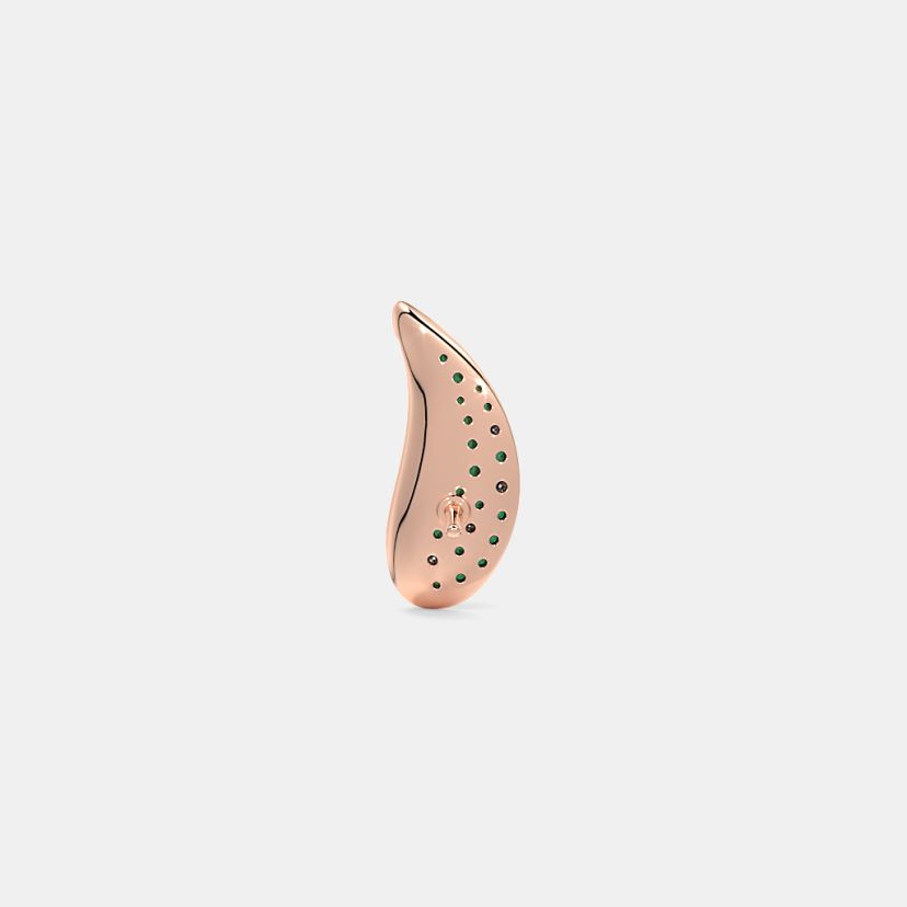 The Whispering Emerald Fold Stud Earrings - image 8