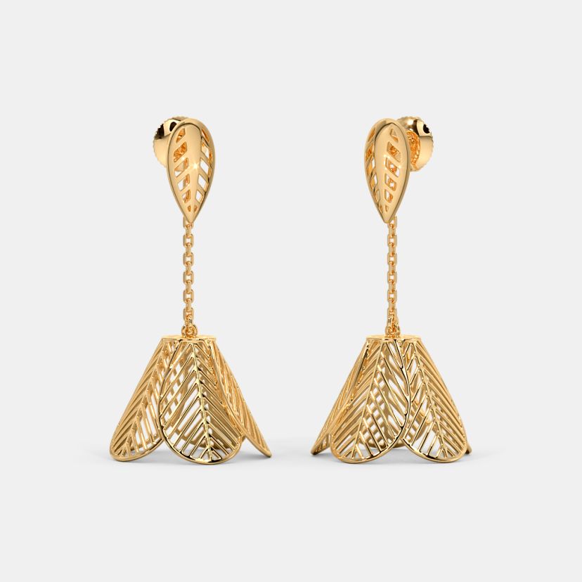 The Leafy Embrace Jhumka Earrings - image 1