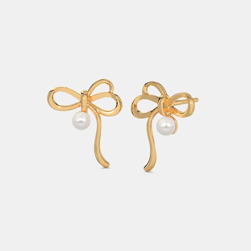 The Tiana Bow Stud Earrings - image 1