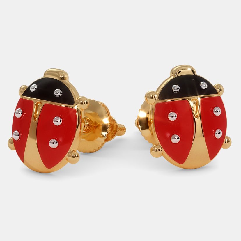 The Brave Ladybird Earrings For Kids - image 1
