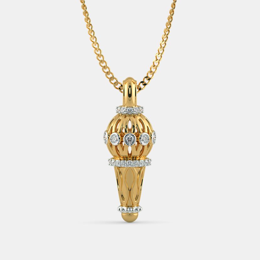 The Hanuman Mace Pendant - Side View 2