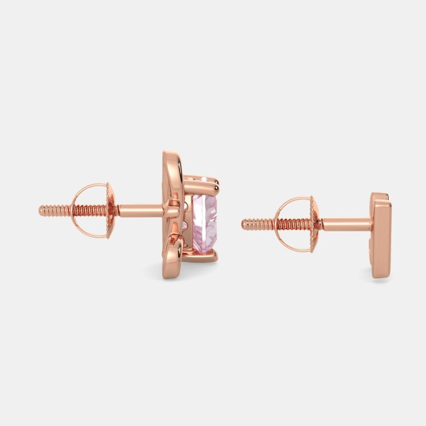 The Amor Rose Quartz Mismatch Earrings - image 7