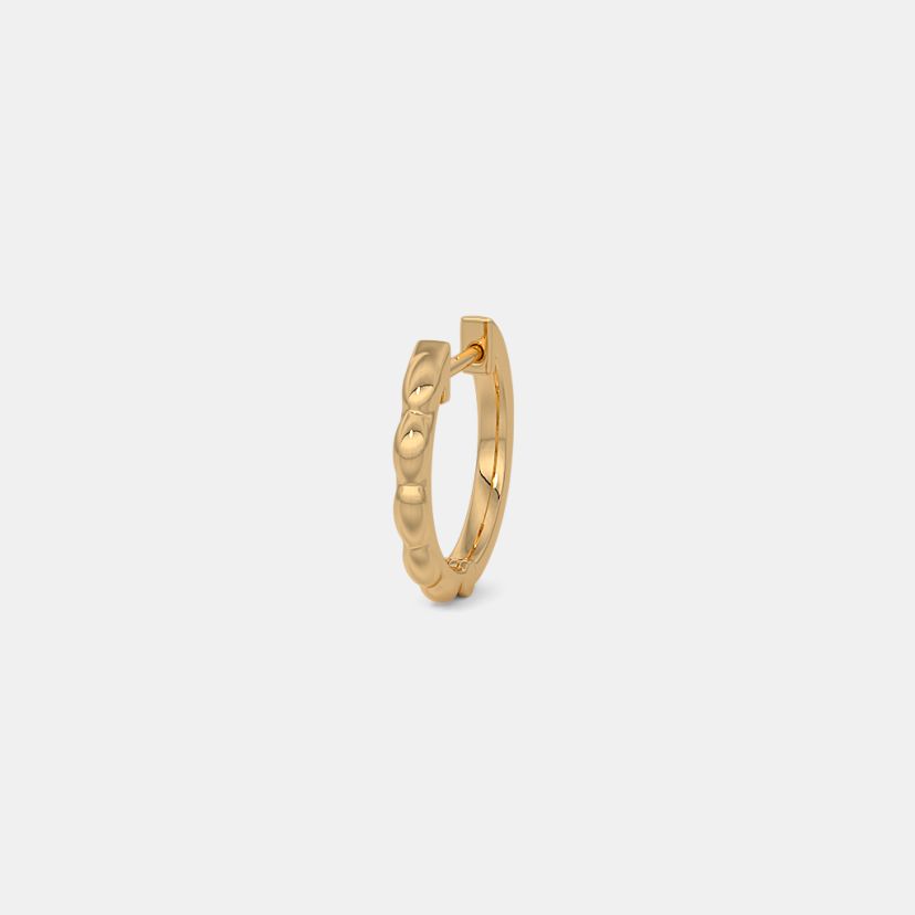 The Swelled Edge Hoop For Him - image 1