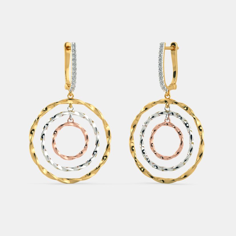 The Pierre Threetone Drop Earrings - image 1