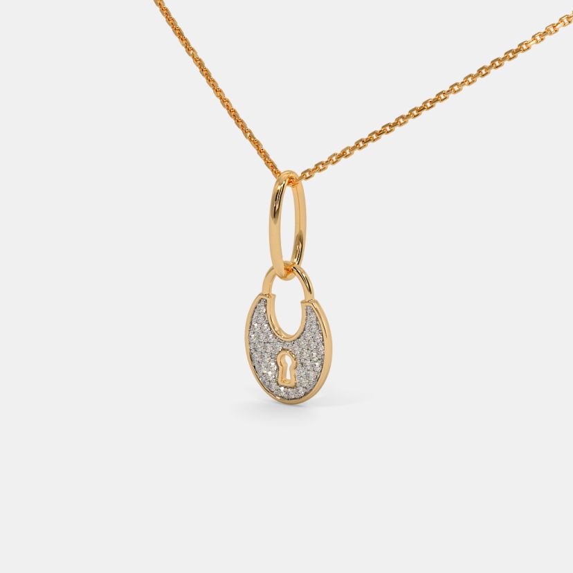 The Lock And Key Pendant Necklace - image 1