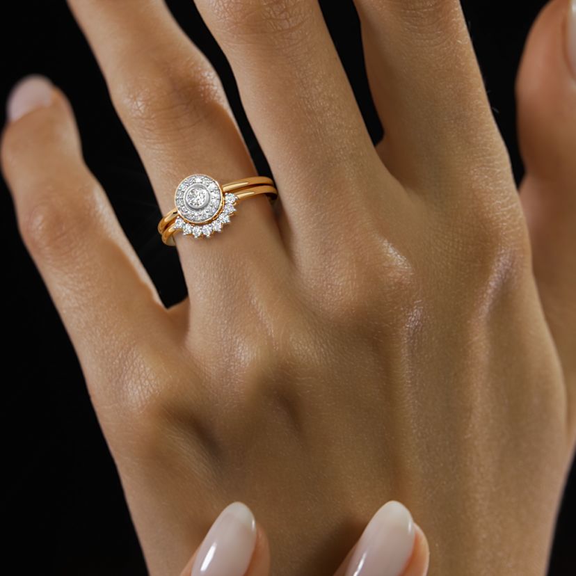 The Meki Bridal Set Ring - image 4