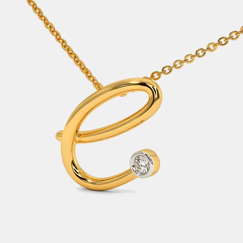 The Cursive E Necklace - image 1