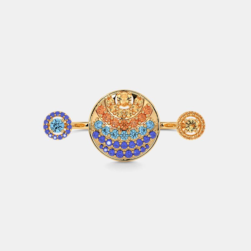 The Whirling Stardust Multi Finger Ring - image 5