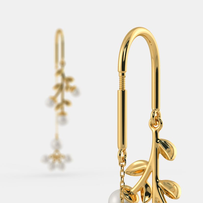 The Indu Sui Dhaga Earrings - Detail View 2