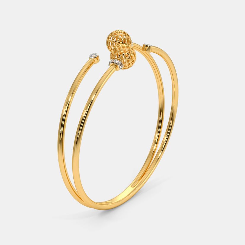 The Harini Twister Bangle - Angle View 2